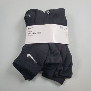 Nike Everyday Cotton Cushioned Dri Fit ANKLE Socks 6PCS Women Size 6 - 10 NWT